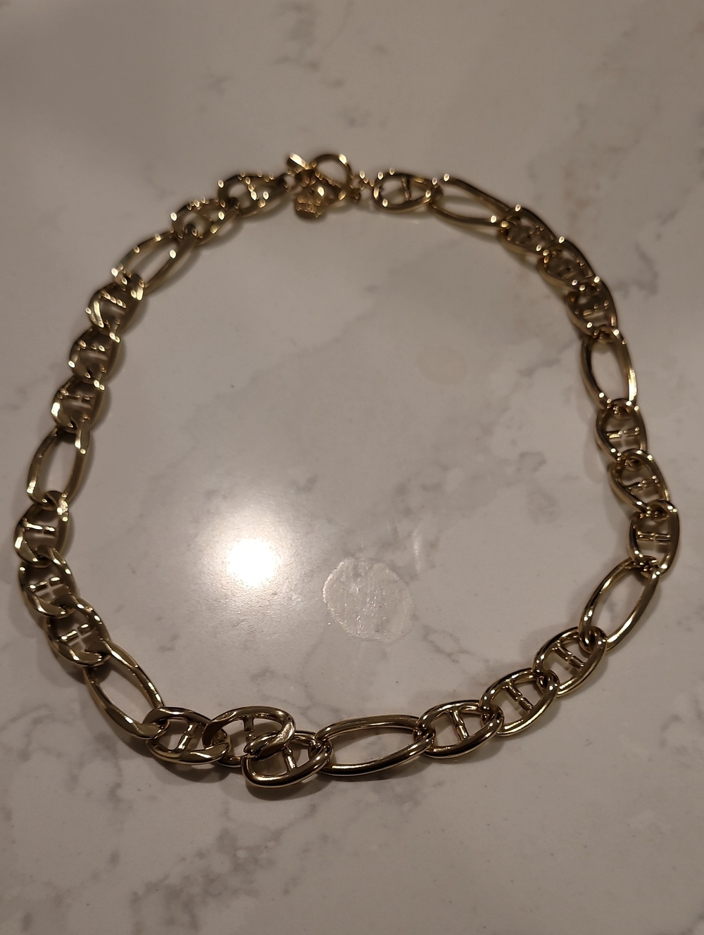 Marlyn Schiff Gold Chain Link Necklace